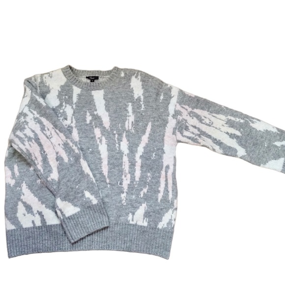 Rails Virgo Womens Crewneck Cozy Sweater Small Gray Tie Dye Long Sleeve - Picture 7 of 10